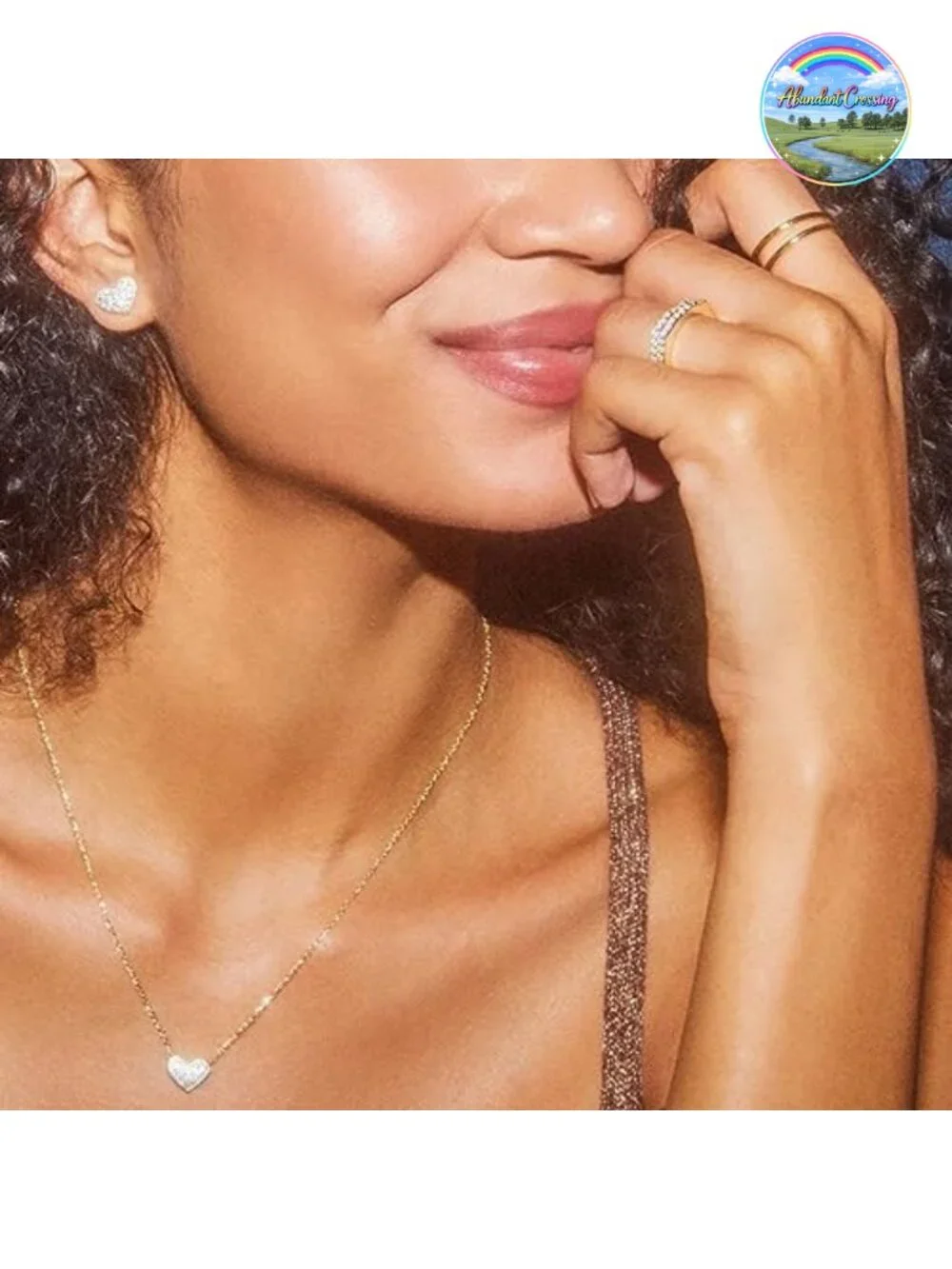 Kendra Scott Ari Pave Crystal Heart Necklace, Gold Plated, 19